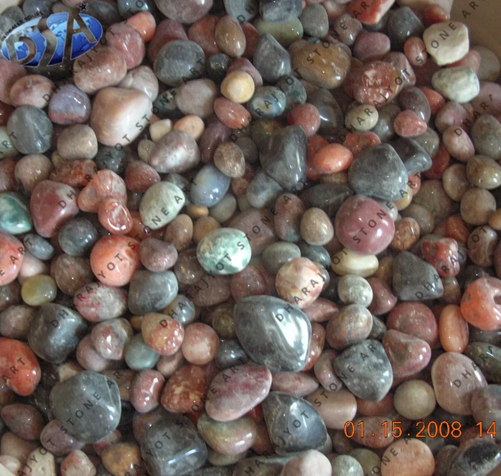 Colorful Landscape Rock Stone Manufactures Mini Black Mexican Beach