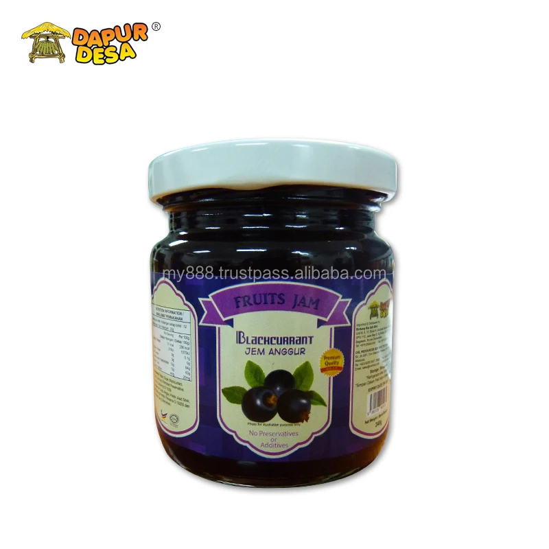 240g Dapur Desa Blackcurrant Jam Jem Anggur Buy 果物ジャム ジャム ブラックカラントジャム Product On Alibaba Com