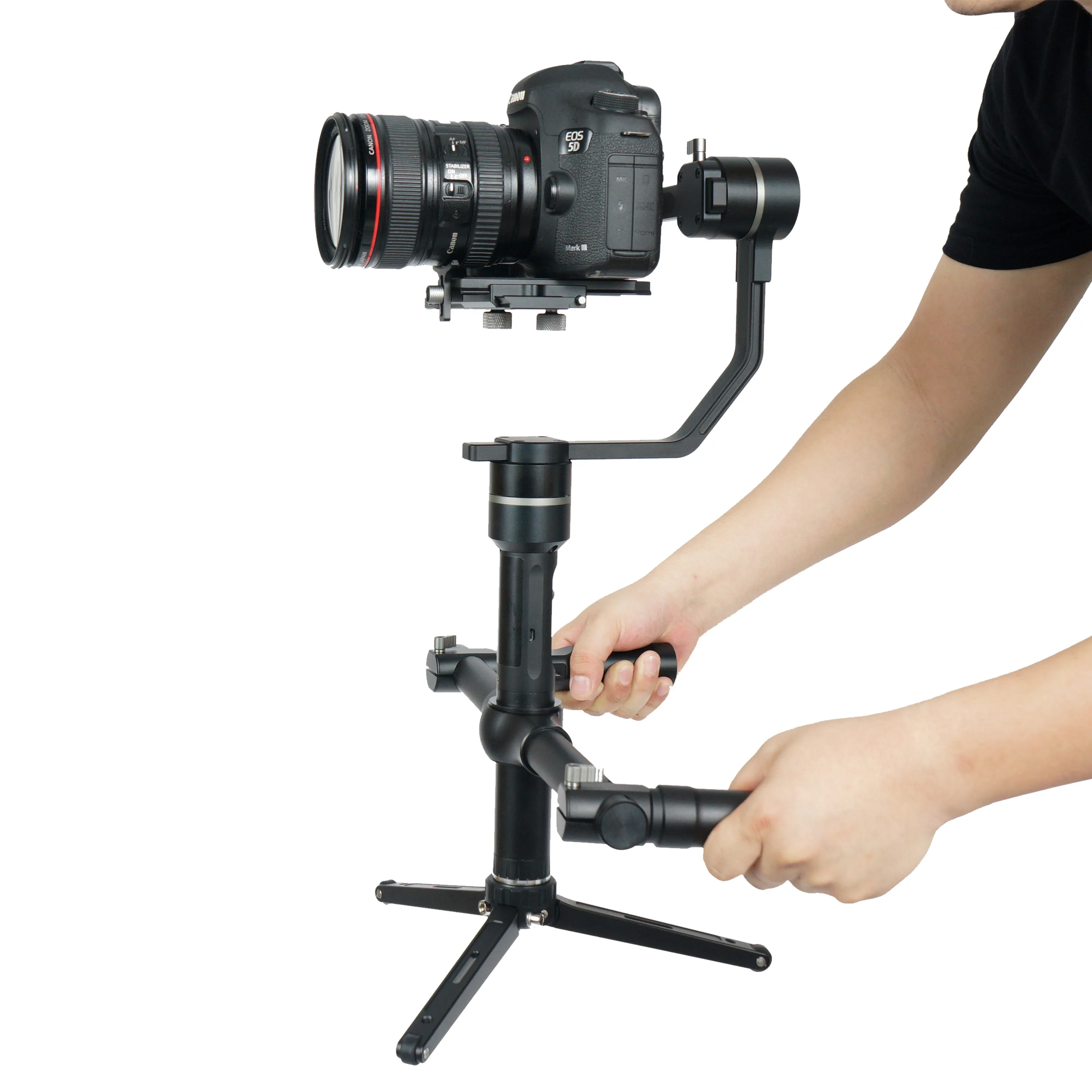 3 Axis Electric Handheld Gimbal Stabilizer Steadycam for DSLR Camera With Dual Handle Grip VS Zhiyun Crane 2