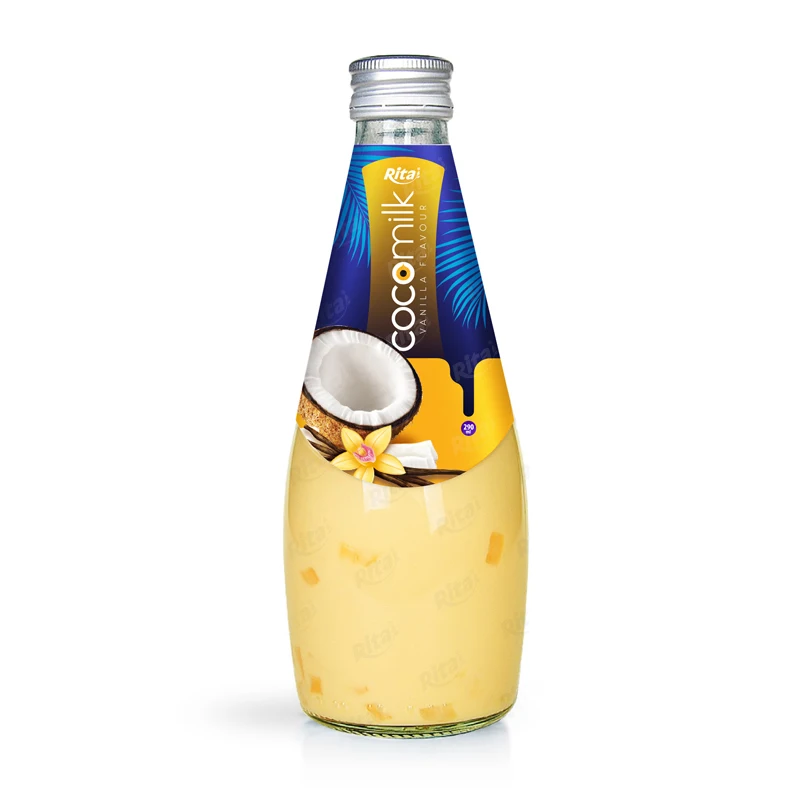 290ml Glass Bottle Durian Flavor Coconut Milk Drink Packaging Feature