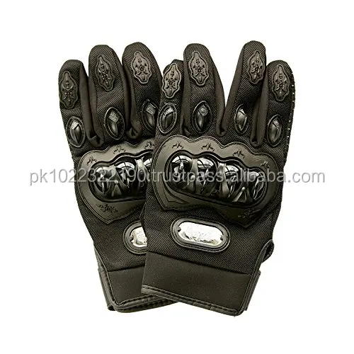 Custom Motorcycle Leather Gloves Driver 