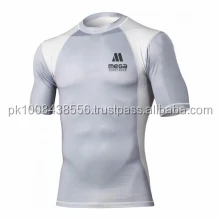 Rashguards Mma Rush Guard компрессионная рубашка оптом под заказ с сублимационным принтом Jiu Jitsu Grappling Bjj длинным