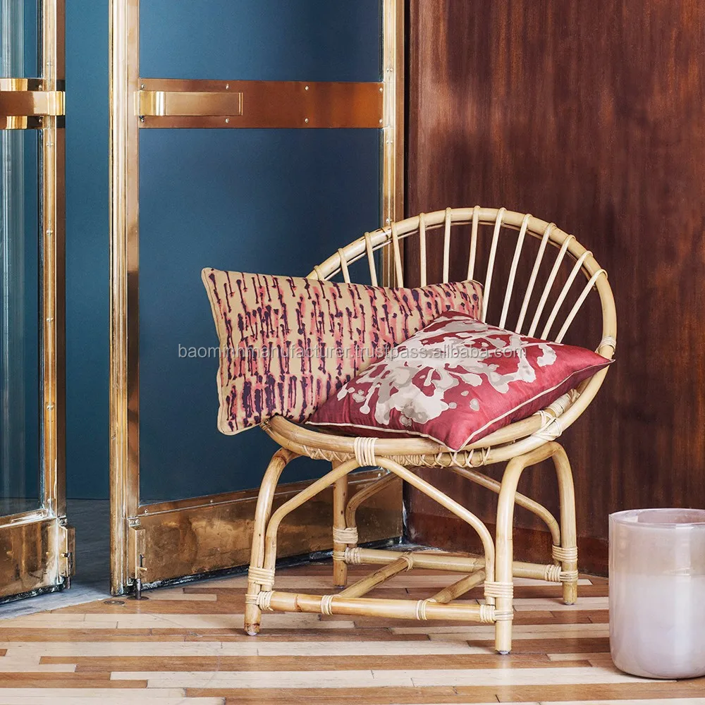 Handmade Rattan With Weave Cane bing 3shelf,Bookshelf For