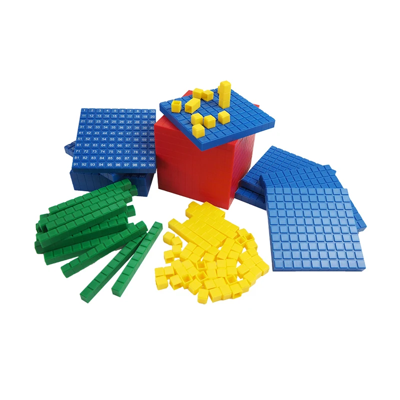 Educational Toys Plastic Base Ten Unit Rod Flat Cube Base Ten Blocks -  China Educational Toy, Plastic Toy