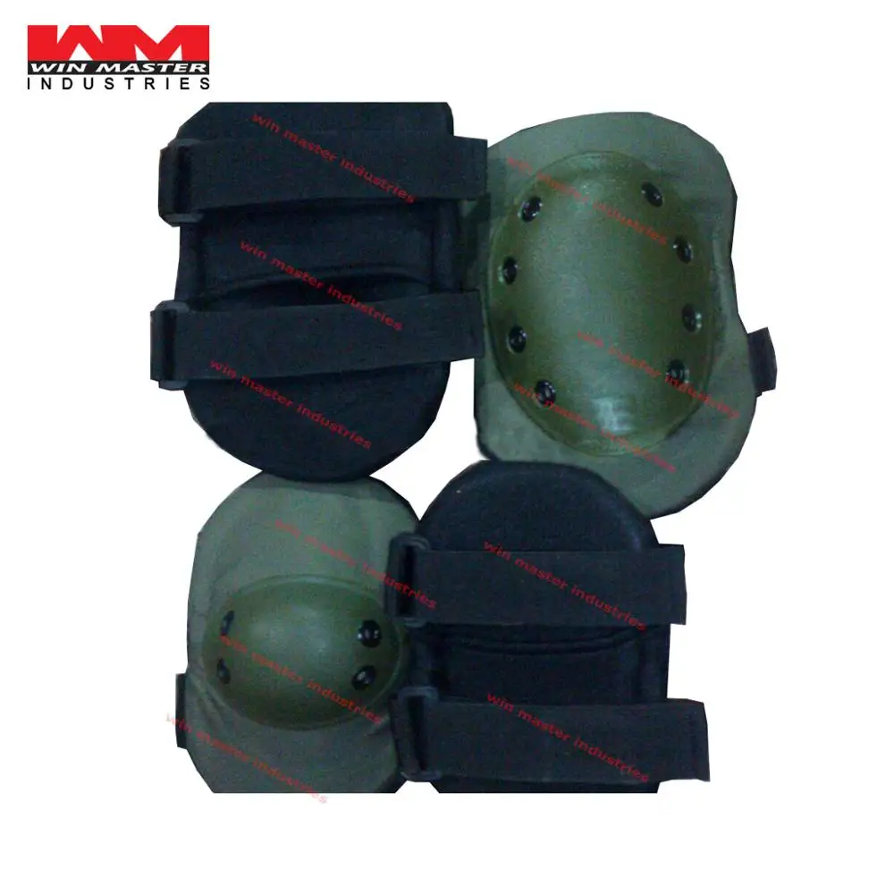 ARMY KNEE PADS BLACK MILITARY PAINTBALL AIRSOFT COMBAT 