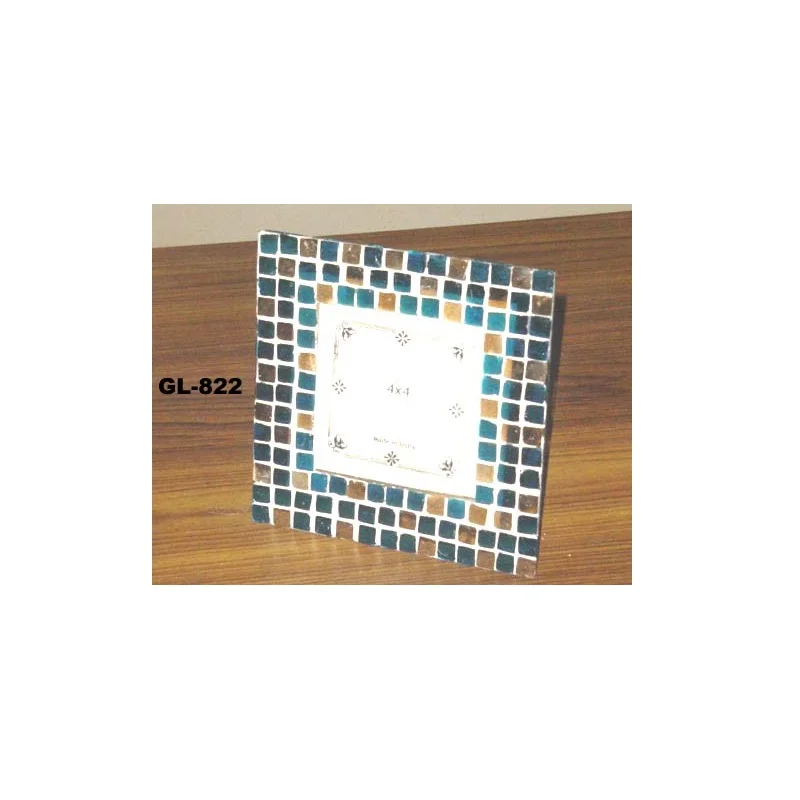 Лидер продаж, бирюзовая и Золотая мозаичная фоторамка