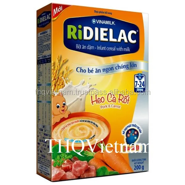 Ridielac Imprimes De Cereales Pour Bebes 12 Boites De 0gr X 24 Pour Nourrissons Avec Lait De Dinde Thq Vietnam Buy Cereales Pour Nourrissons Infantile Cereales Avec Du Lait Infantile Cereales Avec Du Lait De Porc Carotte