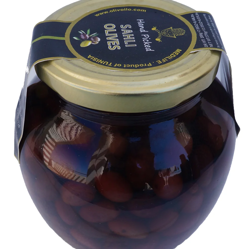 purple olives 370 ml glass jar