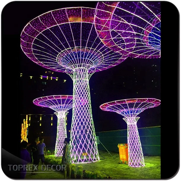 2024 уникальные красивые большое качество уличные 3d здания башня украшение для праздника рождественские световые украшения