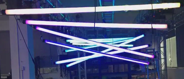 Led Kinetic Triangle Tube Light LED Lifting System Stage Light