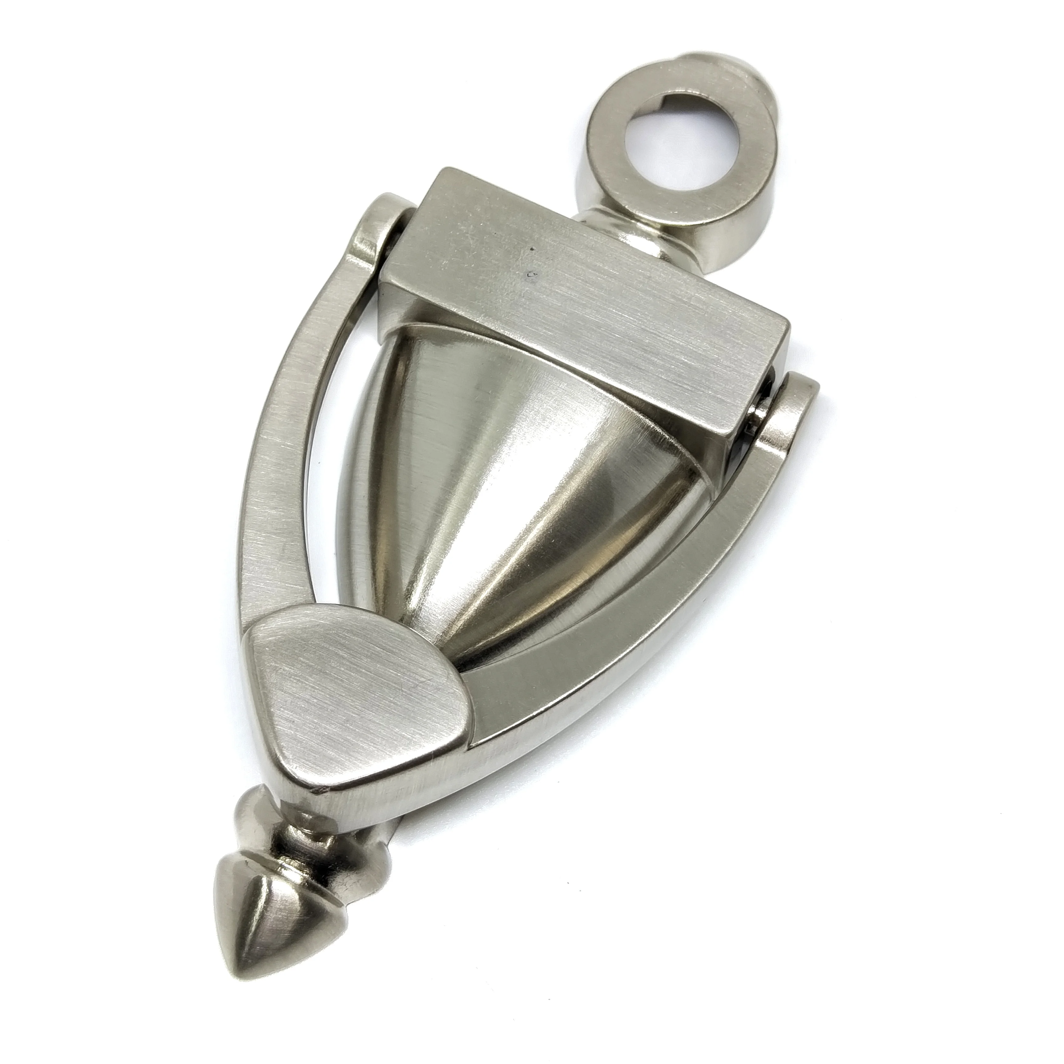HowTool I100 Classic 4 Inch Brushed Nickel Decorative Door Knocker with Includes Mounting Hardware for Home & Workplace