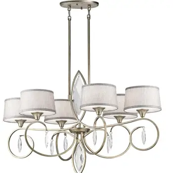 Chrome Chandelier with Crystal Mid Century Ceiling Chandelier Modern Pendant Lighting 8 Lights for Dining Room Hanging