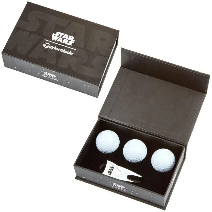 Custom Cardboard  Magnetic Packaging Gift Box Clubs Set Tees Golf Ball Box