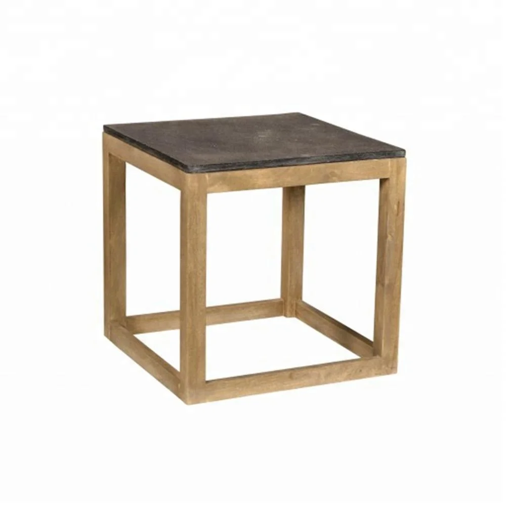 Kadappa Wood And Stone End Table Alibabacom