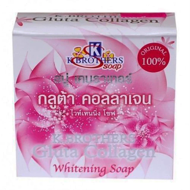 Gluta Collagen Whitening Soap Reduce Dark Spots Brightening K Brother Thailand