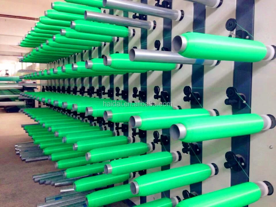 Column Cylindrical  Bobbin Winder Rewinding Machine of Monofilament Raffia  Extruder for South American Market
