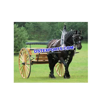 二輪馬車 結婚式＆コンサート用 耐久性のある金属と木製の馬車メーカー