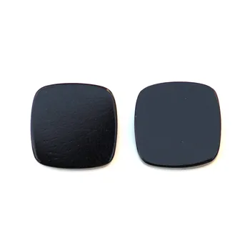 Natural Black Onyx 12 MM Flat Smooth Cushion Shape Loose Gemstone Cabochon