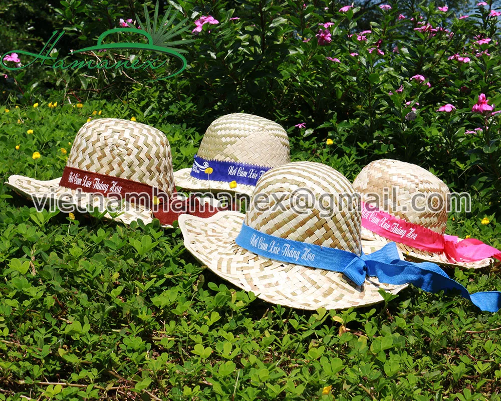 handmade palm leaf hats