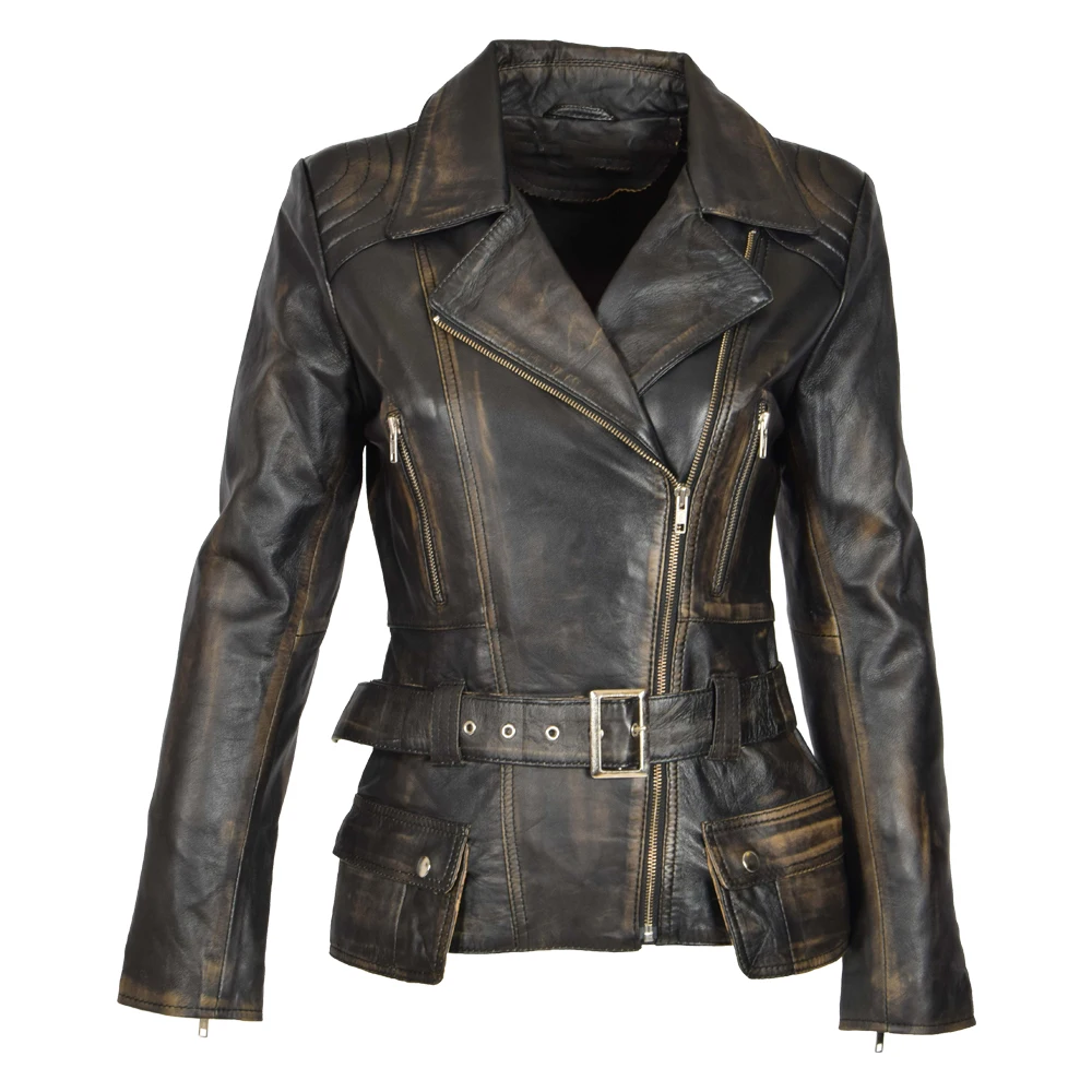 Adjustment Biker Bomber Leather Jackets 