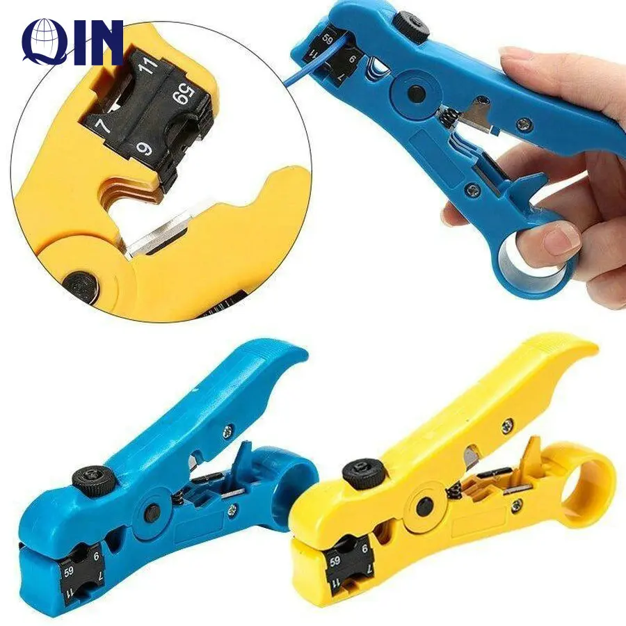 Rotary Coax Coaxial Cable Wire Cutter Stripping Tool RG59 RG6 RG7 RG11 /1372 