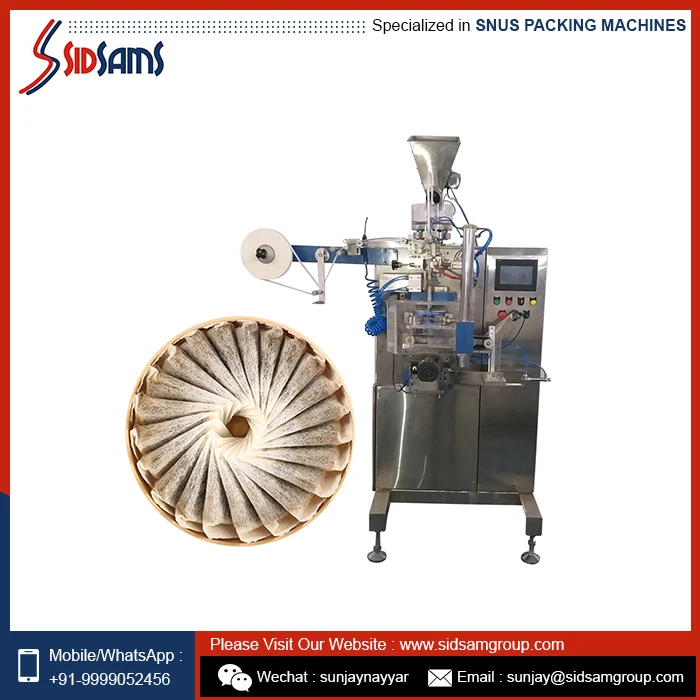 Высокоскоростной фильтр Naswar, табачная упаковочная машина Snus