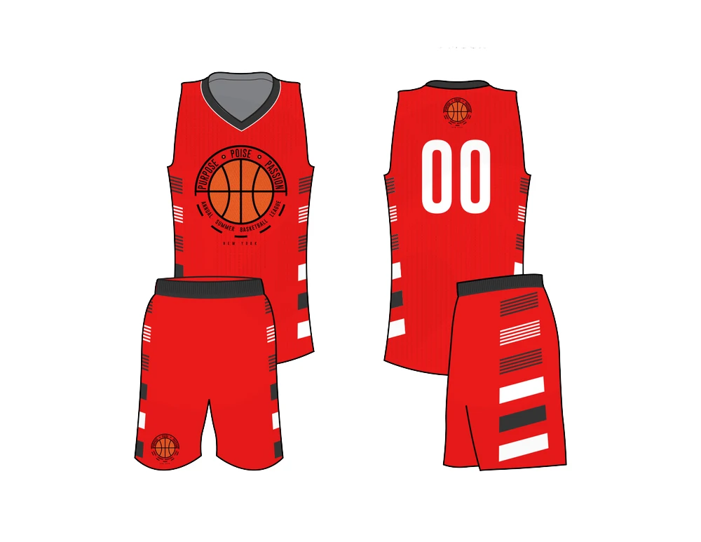 Source Cheap Wholesale Reversible Basketball Jersey Color Red Black Basketball  Uniform on m.