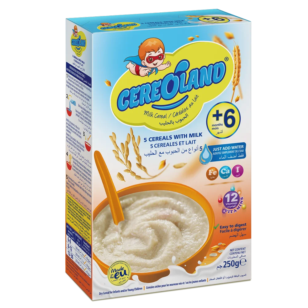 12 Cereales Et Aliments Pour Bebes 5 Cereales Avec Lait Boite De 250g Buy Bebe Alimentaire Cereales Fruits Avec Du Lait Infantile Alimentaire Bebe Cereales Lait Fruits Lait Cereales Bebe Alimentaire Cereales Fruits Cereales