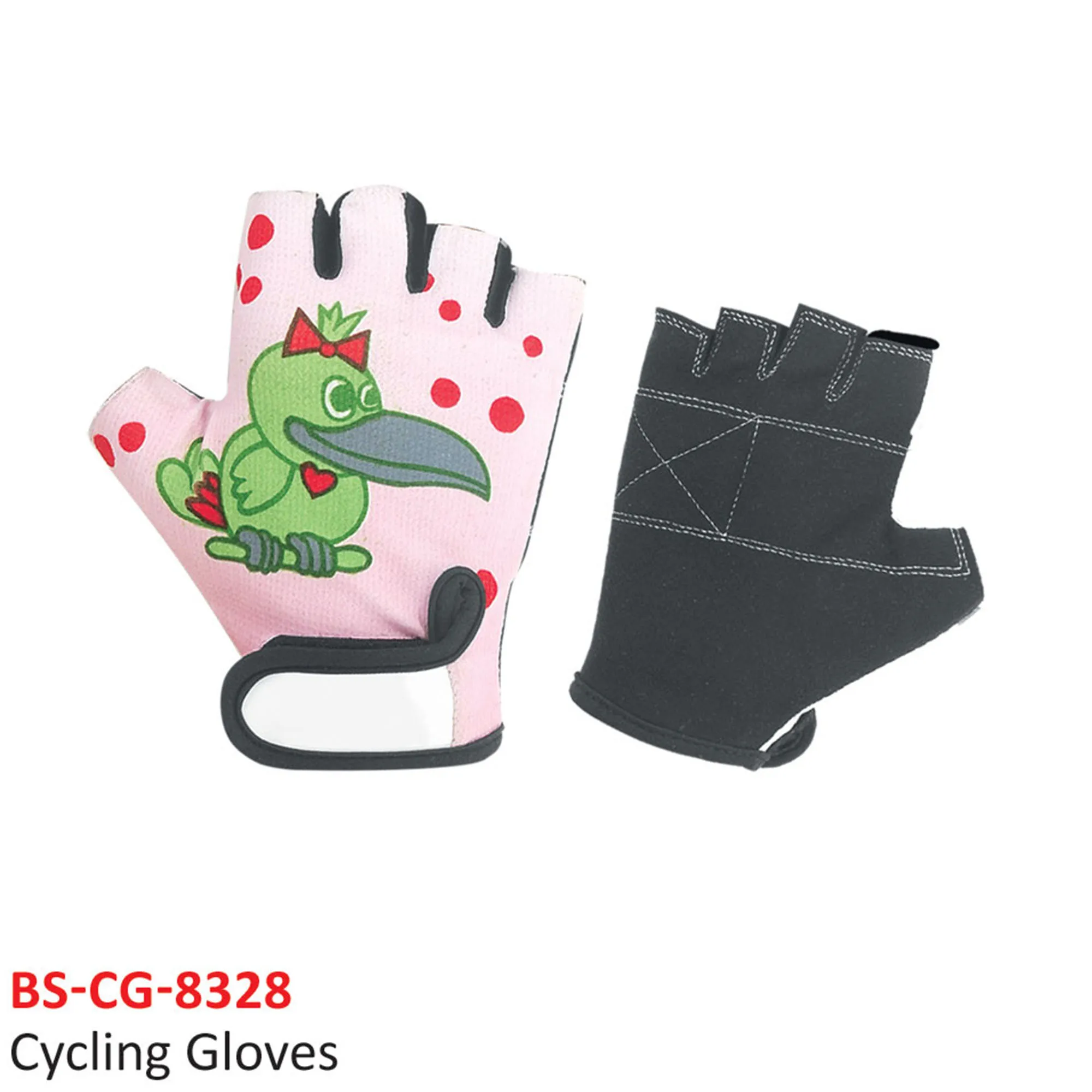 kids fingerless cycling gloves