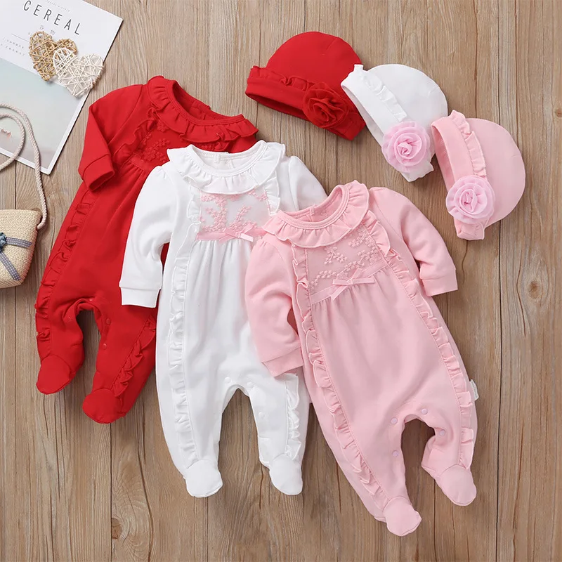 newborn girl rompers