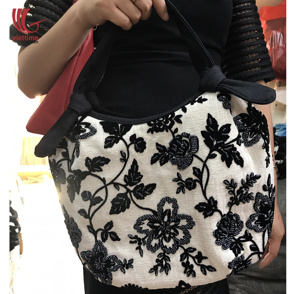 Source Fabric hobo bag for ladies with flower pattern/Women cloth hobo bag/Canvas  hobo bag wholesale on m.
