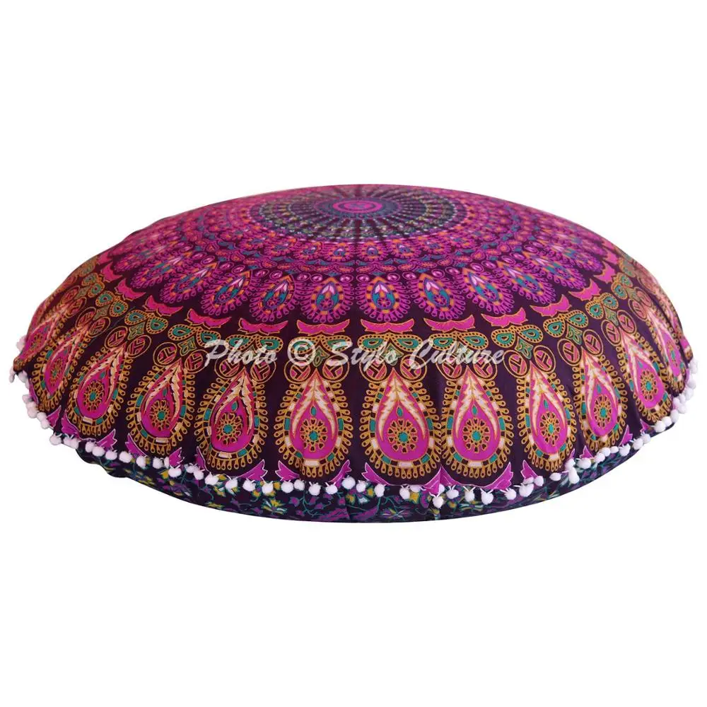 large round cushion covers