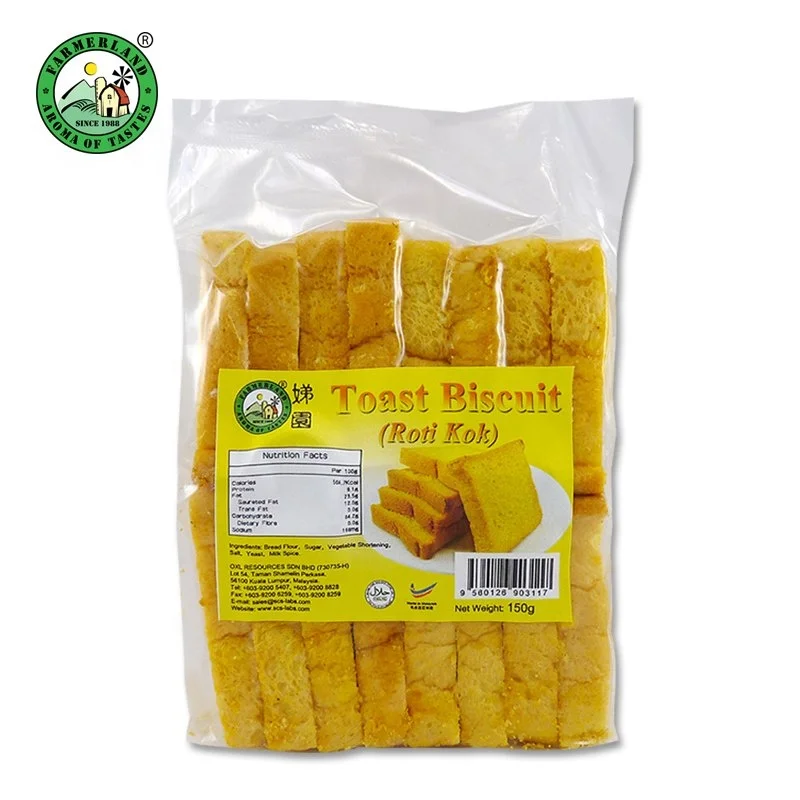 Source 150g Farmerland Crunchy Butter Sugar Toast Biscuit Roti Kok On M Alibaba Com