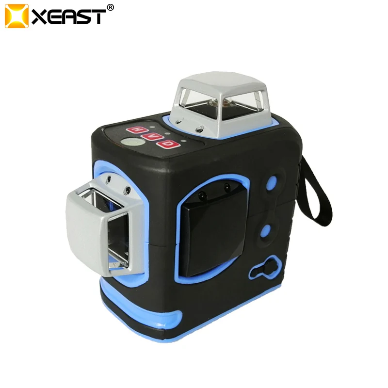 Лазерный уровень XEAST XE-67R PRO 8 линий с функцией наклона красный лазер 660 нм класс II электронный лазерный