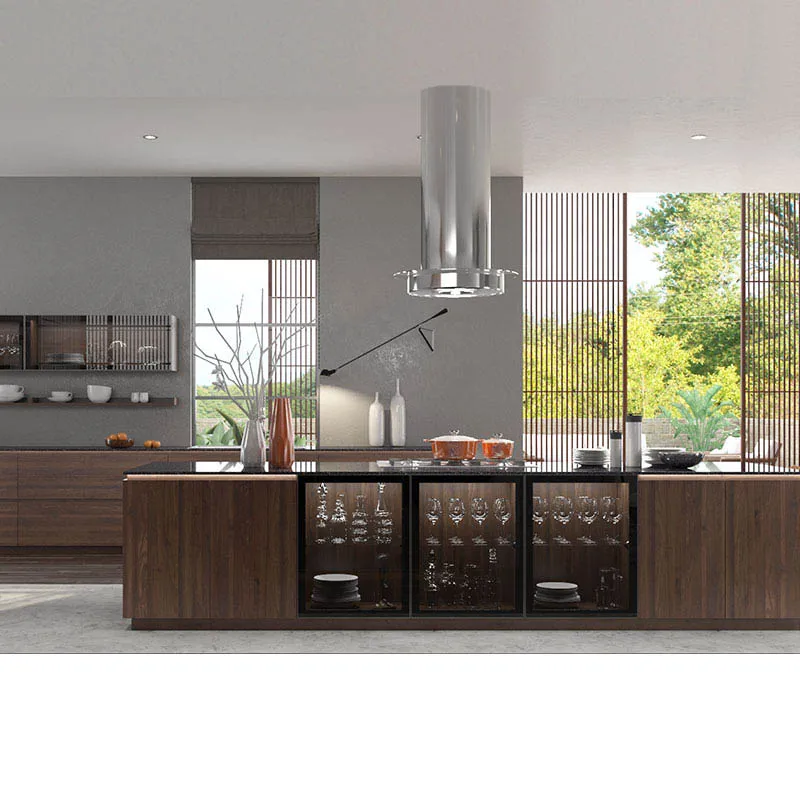 Oppein Ultra Modern Design Natural Wood Grain Laminate Kitchens Cabinet View Laminate Kitchen Cabinet Oppein Product Details From Oppein Home Group Inc On Alibaba Com