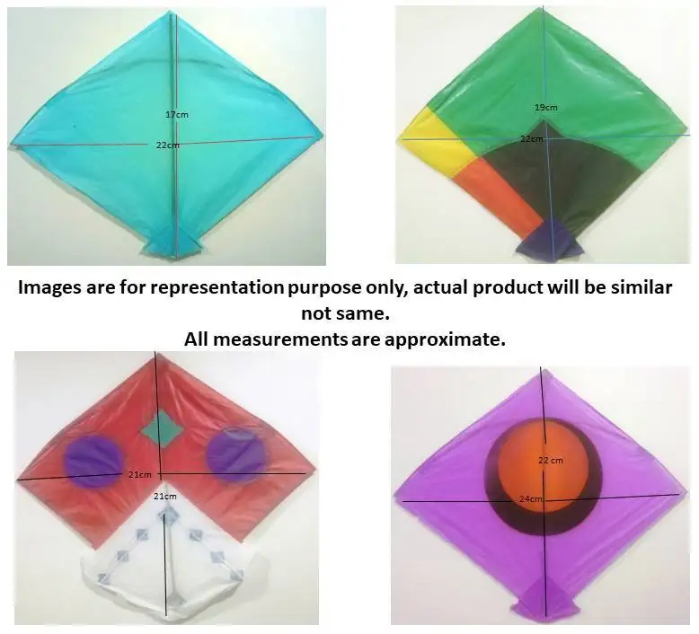 Indian Kite Patang Assorted Paper Kites Plastic Kites Colorful Kites