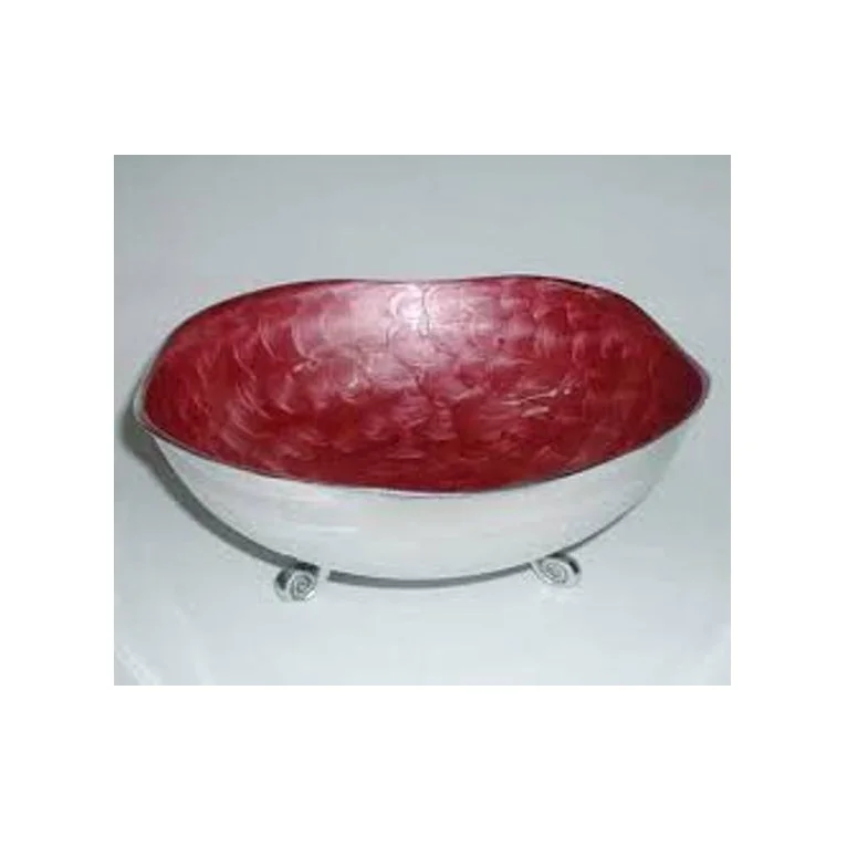 Handmade Enamel Bowl Metal Serving Food Bowls Designer Walled Royal ...