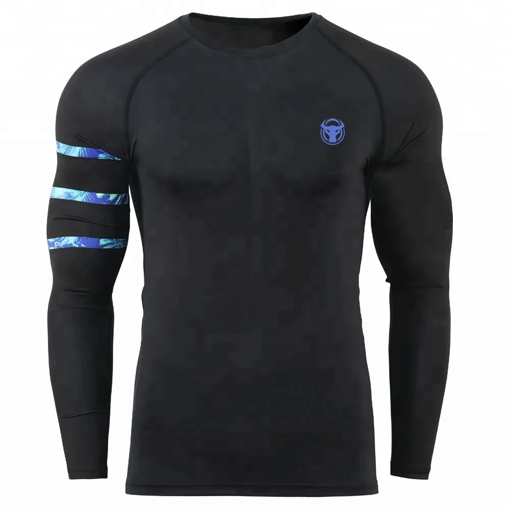 Fitness Mens Compression Sublimation Printing Shirts Mma Rash Guard