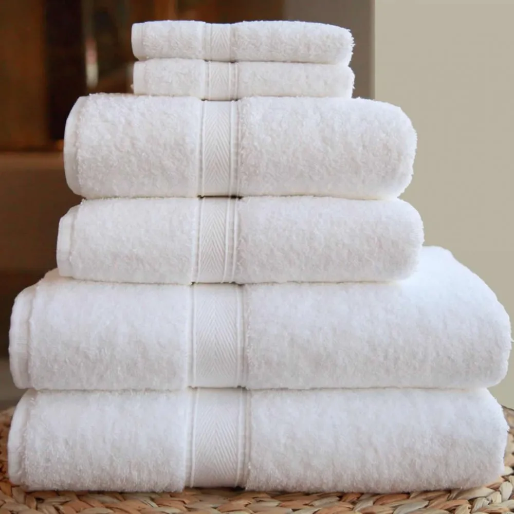 100 Cotton White Hotel Luxury Towels Sets For Bath Hand And Face Buy