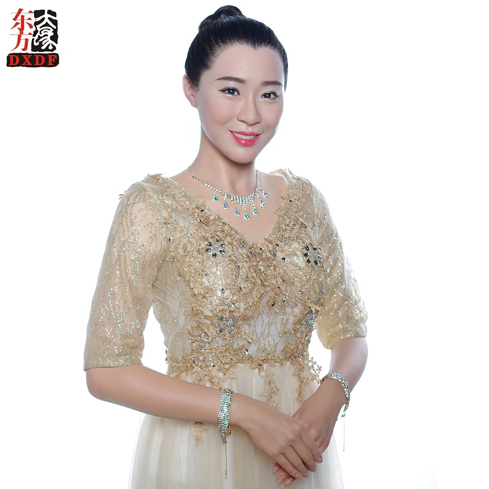 Interactivity Wax Figure Realistic Human Size Beauty Wax Robot for Hotel