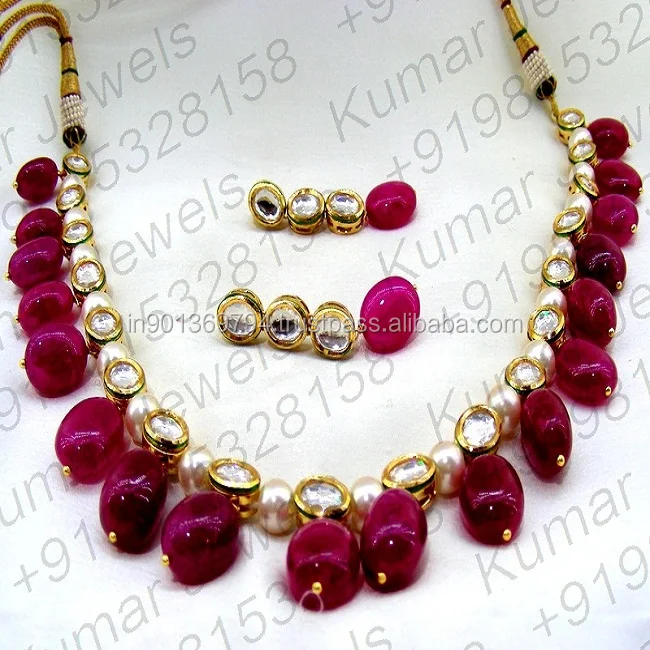 artificial ruby necklace sets