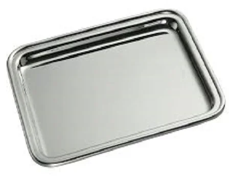 Silver Plated Brass Serving Tray with Handle