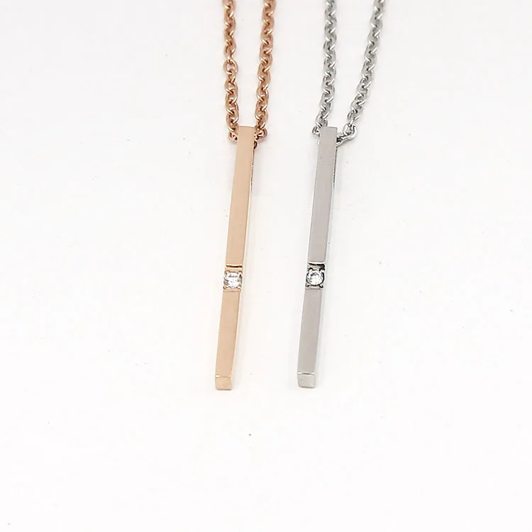 Fashion Jewelry Gold Long Bar Charm 