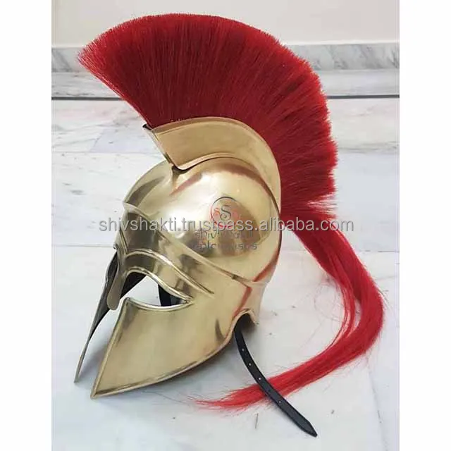 Details about   Steel Greek Corinthian/ Spartan Helmet Shield Handcraft Medieval Halloween gift 