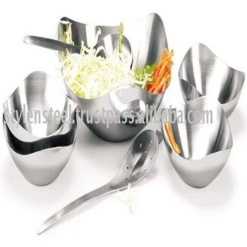 Миска для салата с сервером многофункциональная кухонная миска из нержавеющей стали крышкой