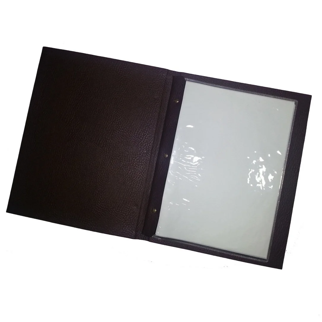 Leather Menu Covers Restaurant / Menu Holders / Food Menu Cover On Hot