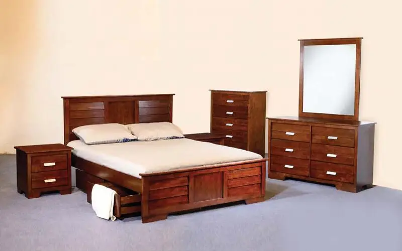 Wooden Beds Solid Wood Bed Frame Bedroom Furniture Sets Solid Wood