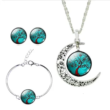 buy online jewelry 3 Pieces Glass Jewelry Set (Necklace + Earrings + Bracelet) kundan fancy jewelry set at best wholesale price