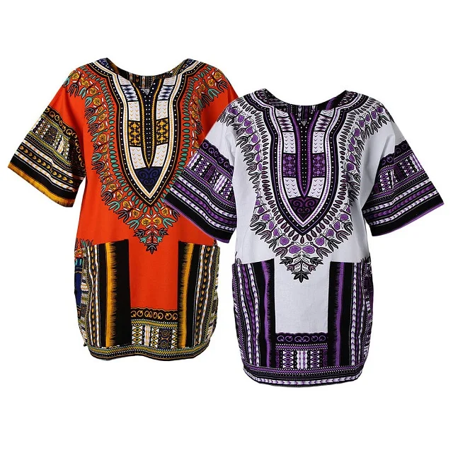Custom Thailand Dashiki White Shirt 