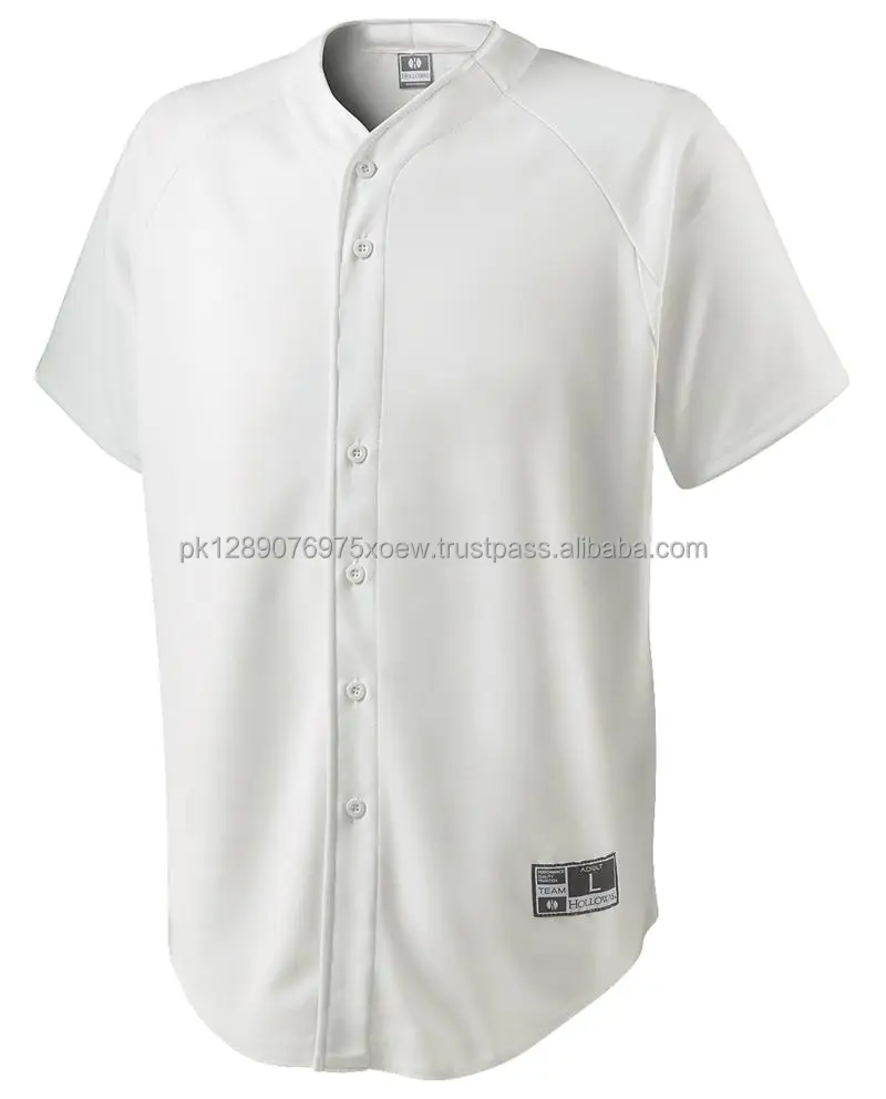 blank white baseball jersey